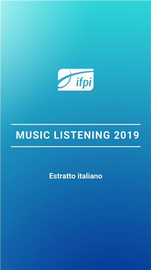 Music Listening 2019 | Estratto Italia