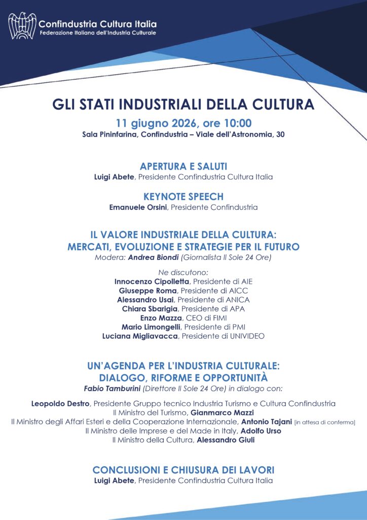 Gli Stati Industriali della Cultura